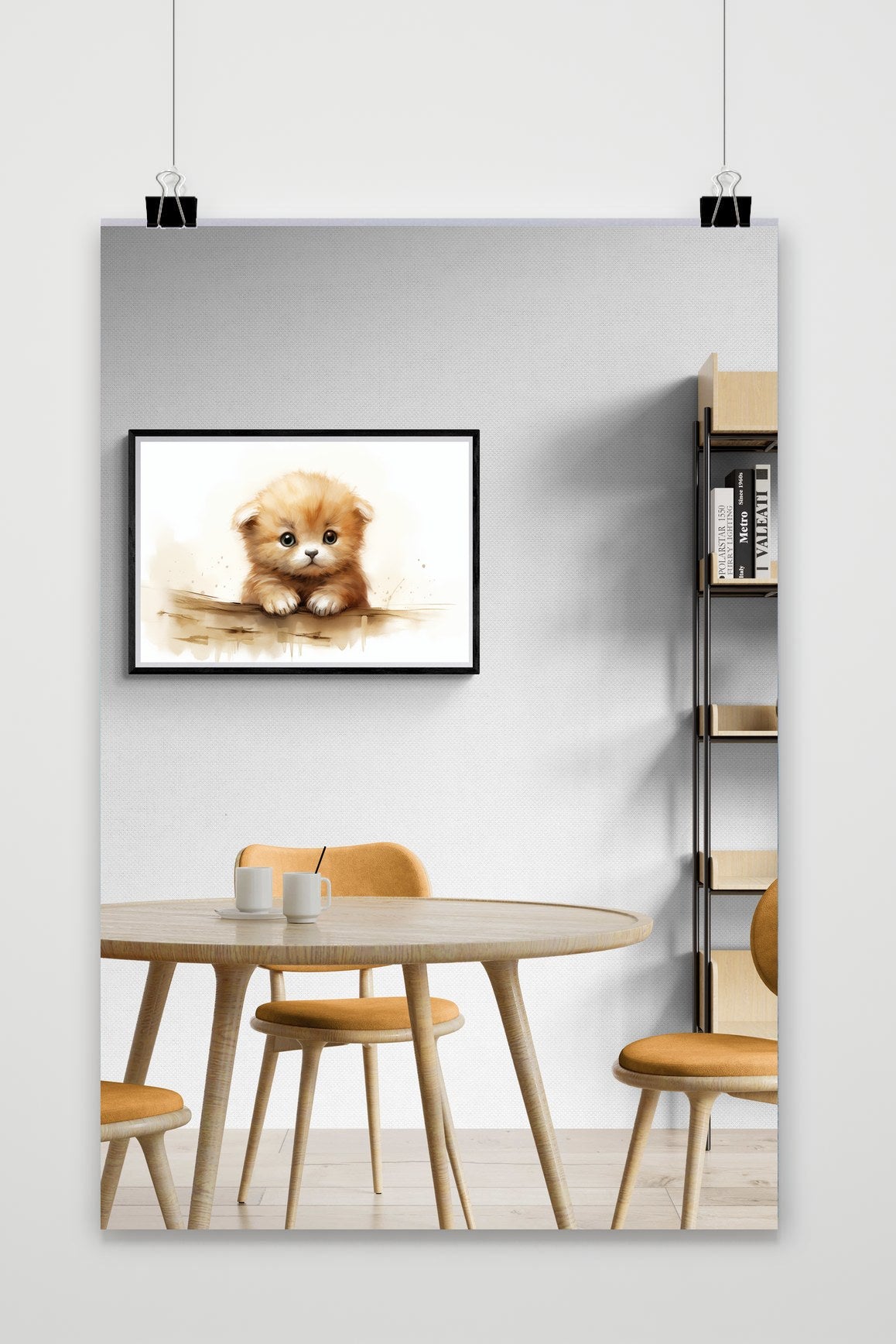 Póster Gatito Acuarela de 25 Artstreet