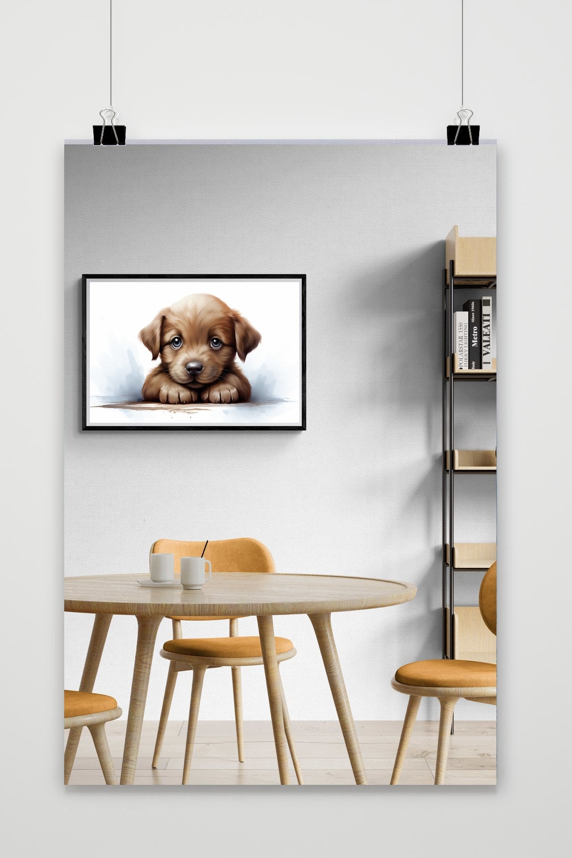 Póster Perrito Acuarela de 25 Artstreet
