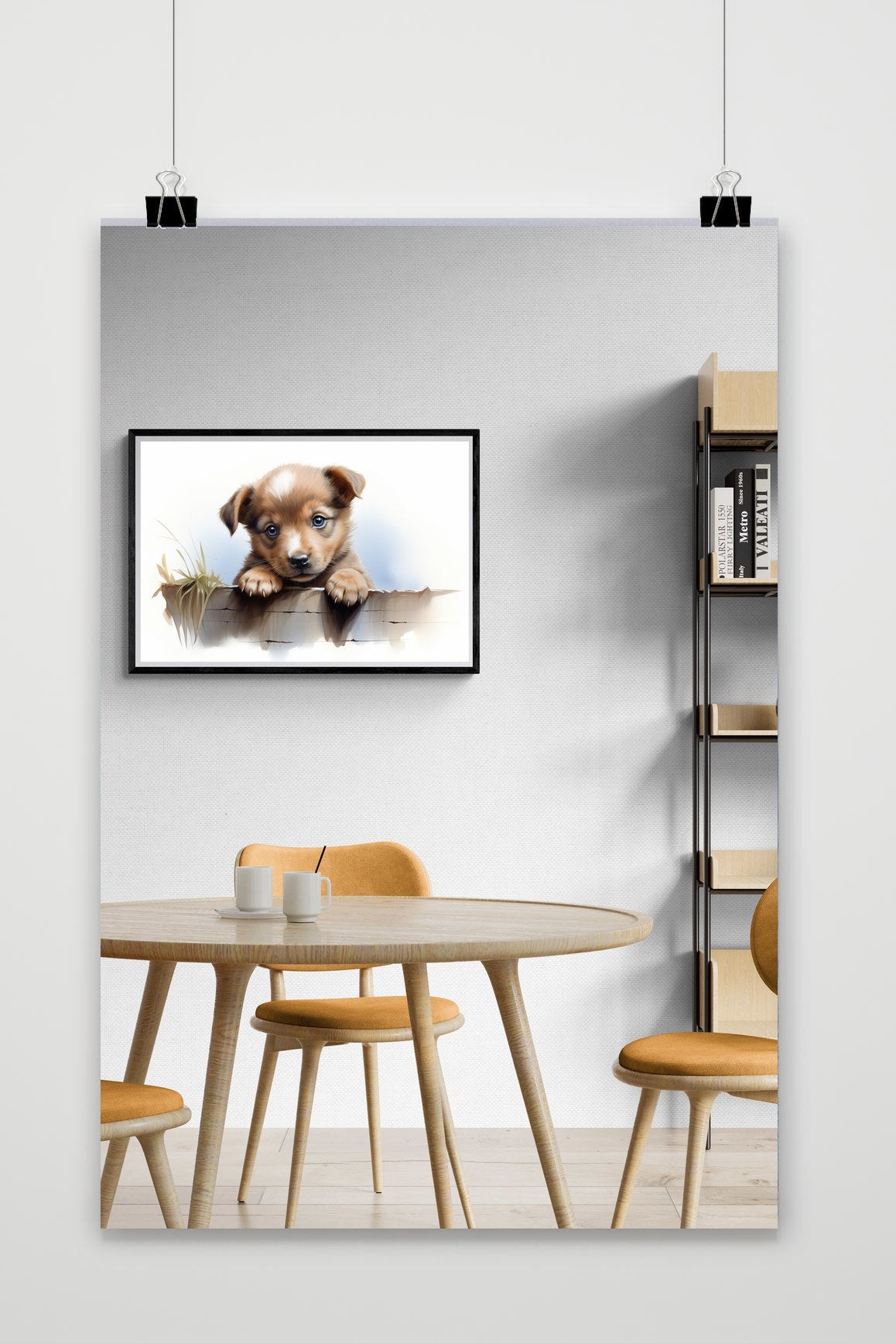 Póster Cachorro Acuarela de 25 Artstreet
