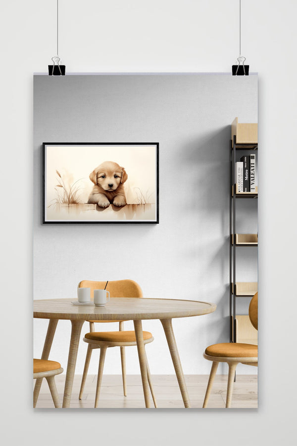 Golden Retriever Pup poster