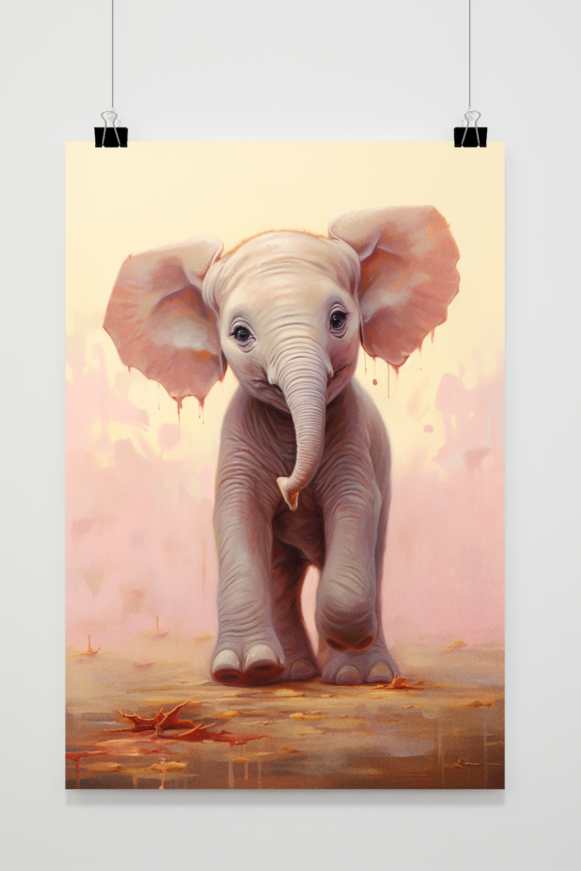 Póster Elefante Bebé de 25 Artstreet