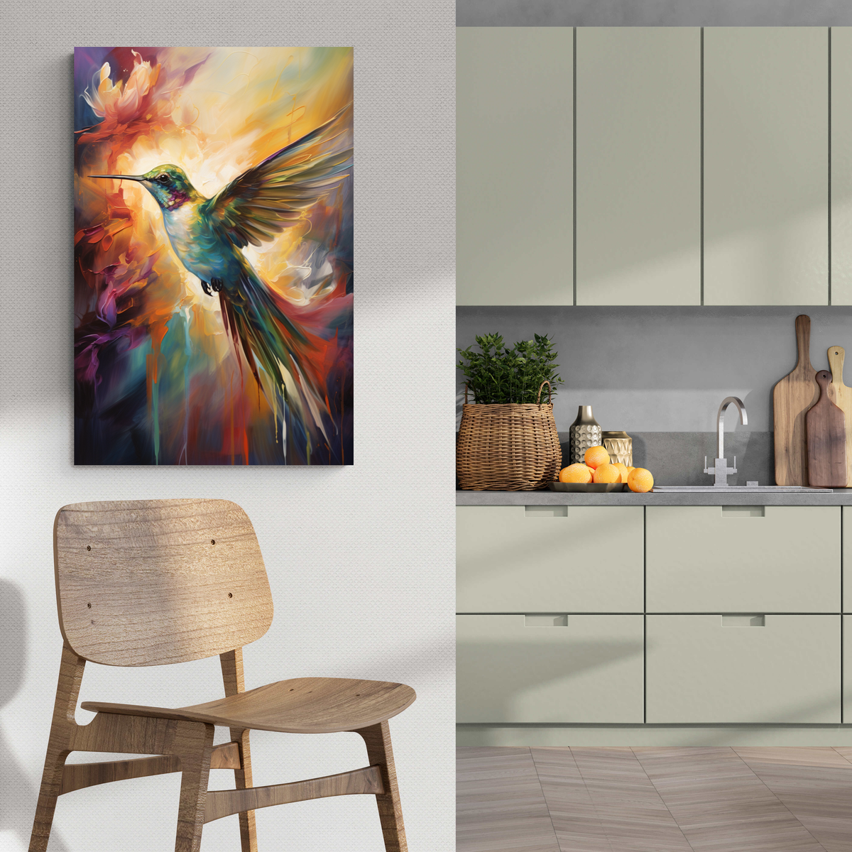 Colibri dans un intérieur