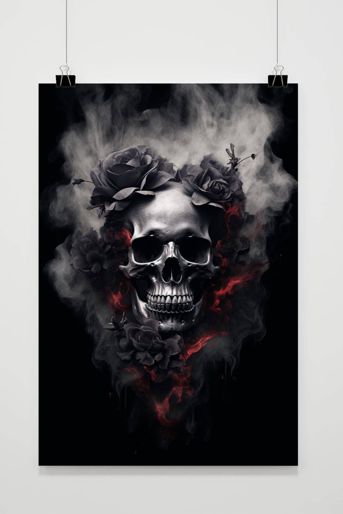 Póster Corazón de Esqueleto de 25 Artstreet