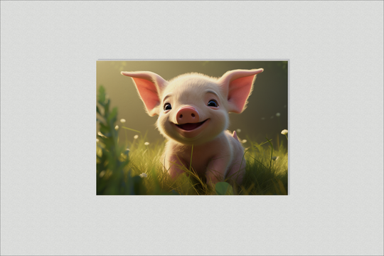 Happy piglet