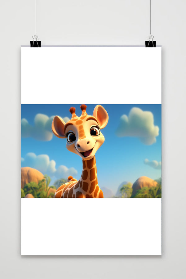 Blij Girafje poster