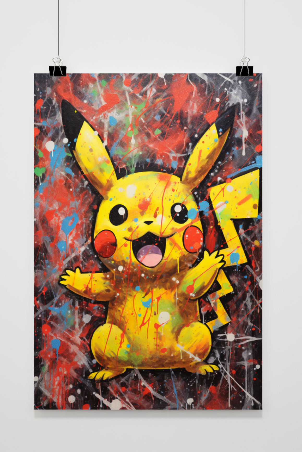 Póster Pikachu Graffiti de 25 Artstreet