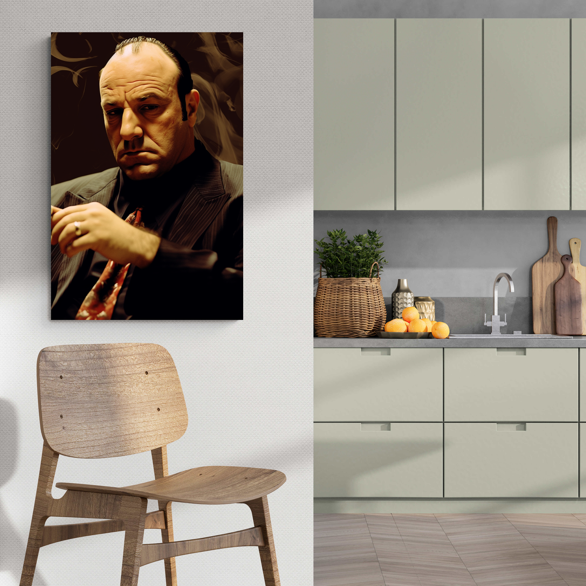 Tony Soprano en un interior