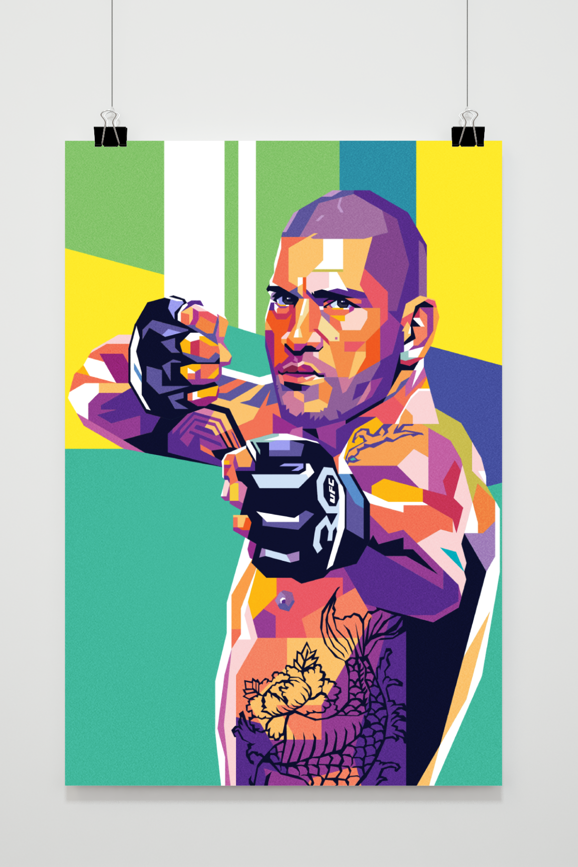Póster Alex Pereira Pop Art de 25 Artstreet