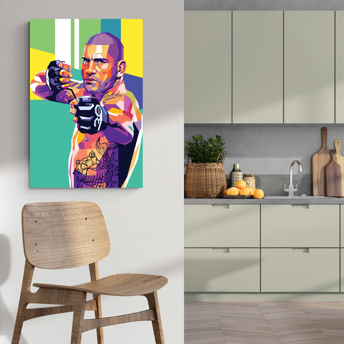 Alex Pereira Pop Art en un interior