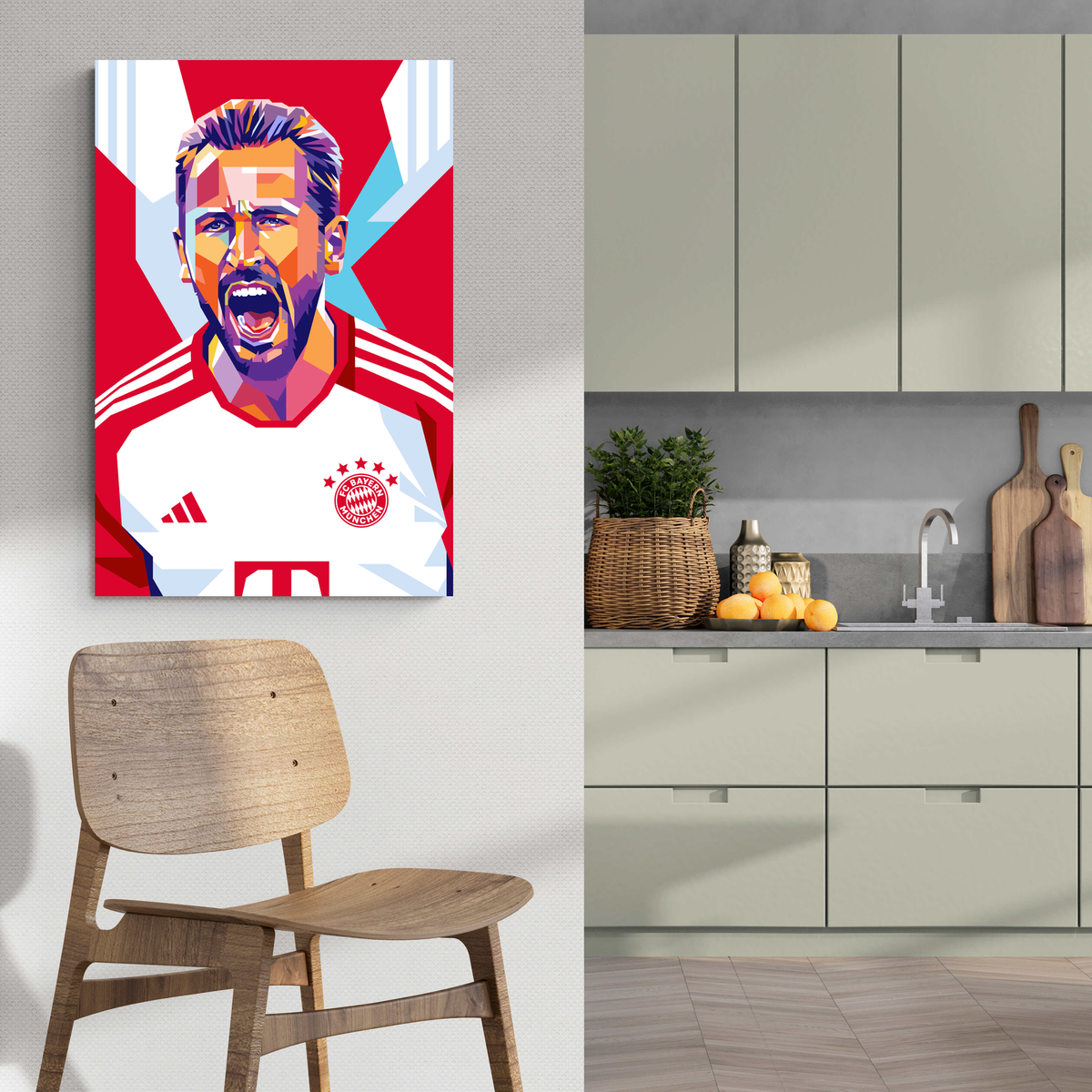 Harry Kane en un interior