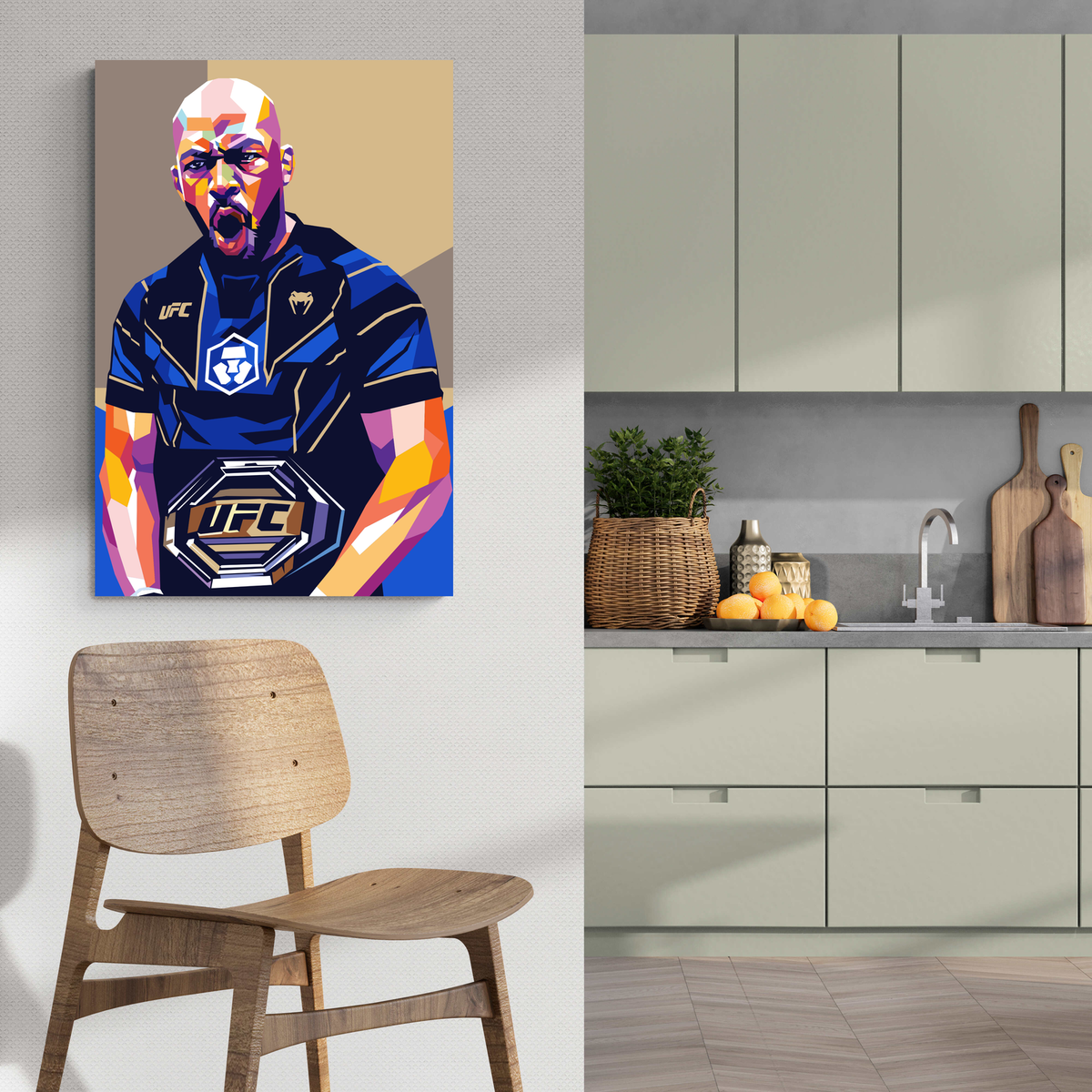 Jon Jones en un interior