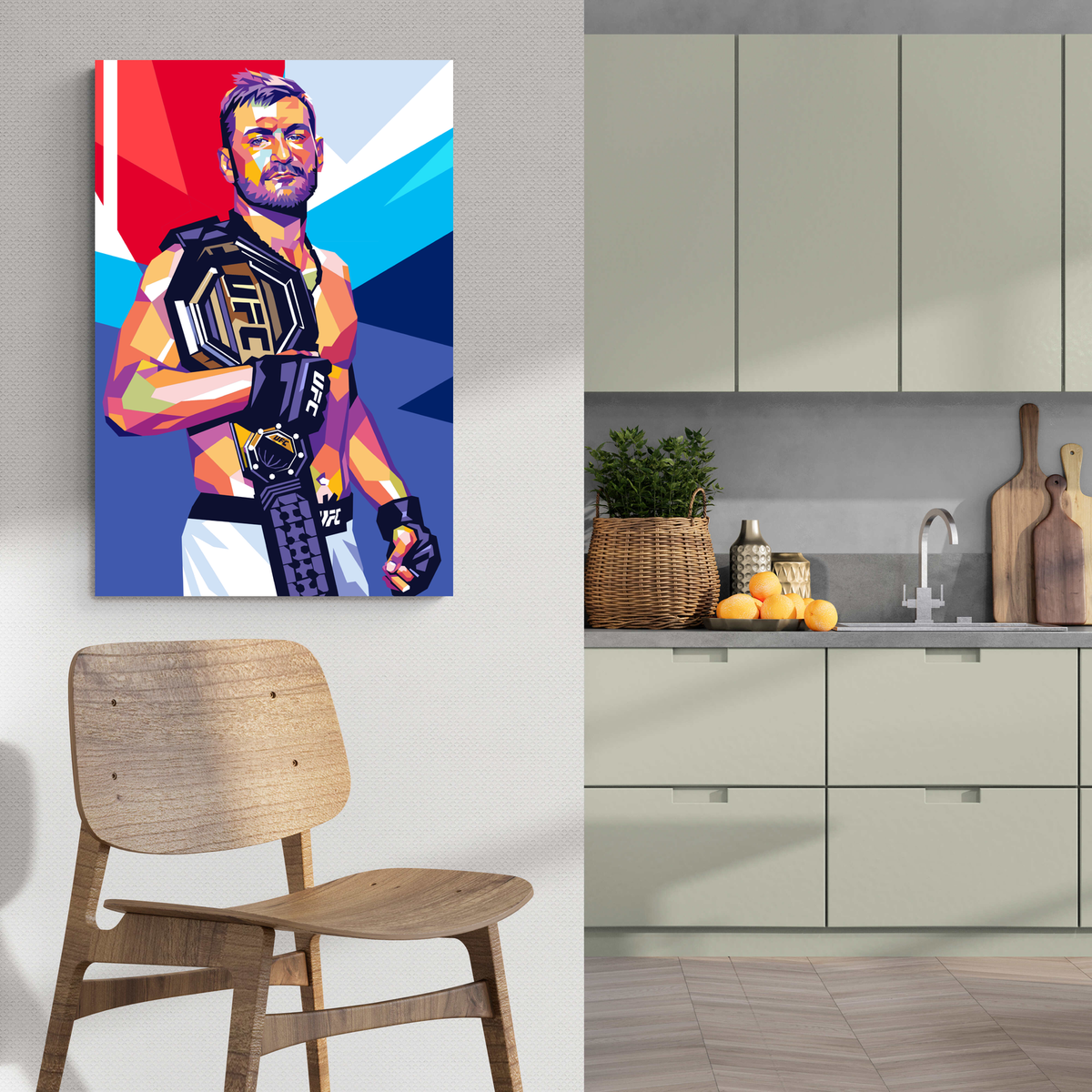 Stipe Miocic en un interior