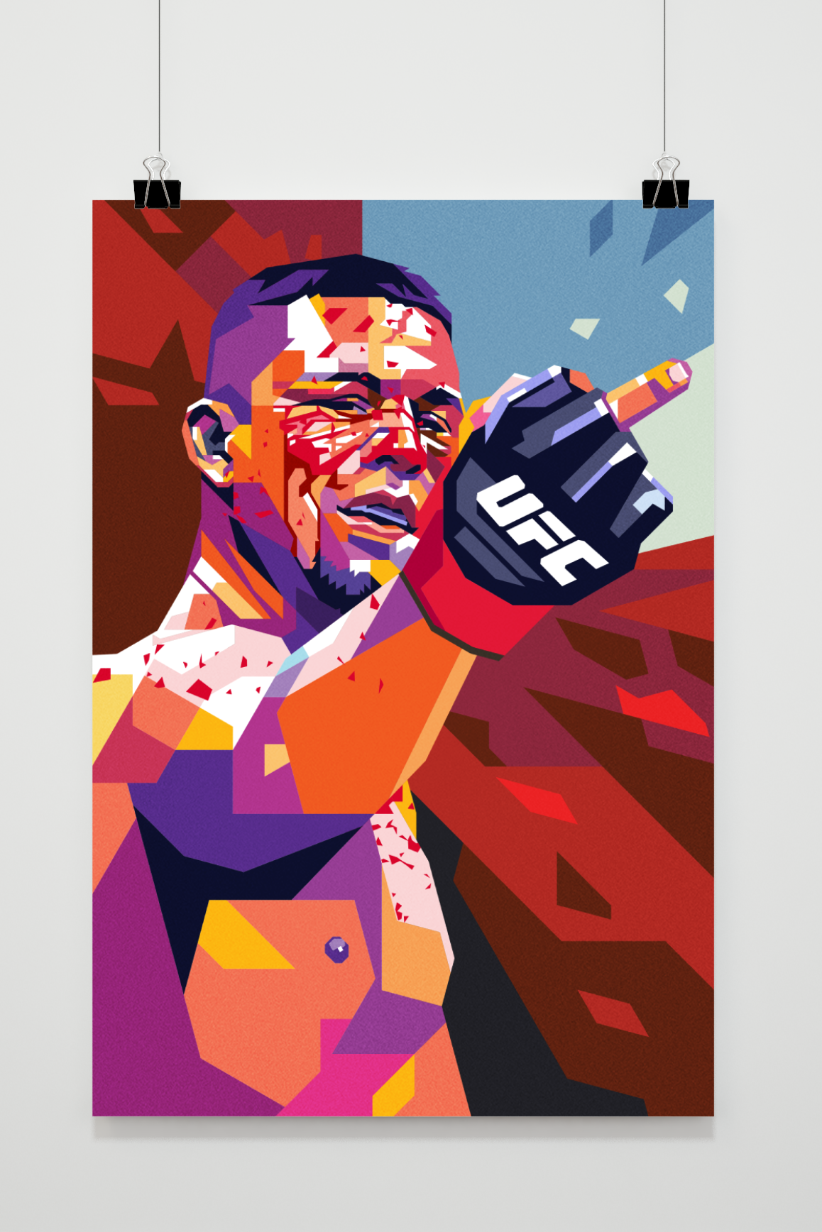 Póster Nate Diaz de 25 Artstreet