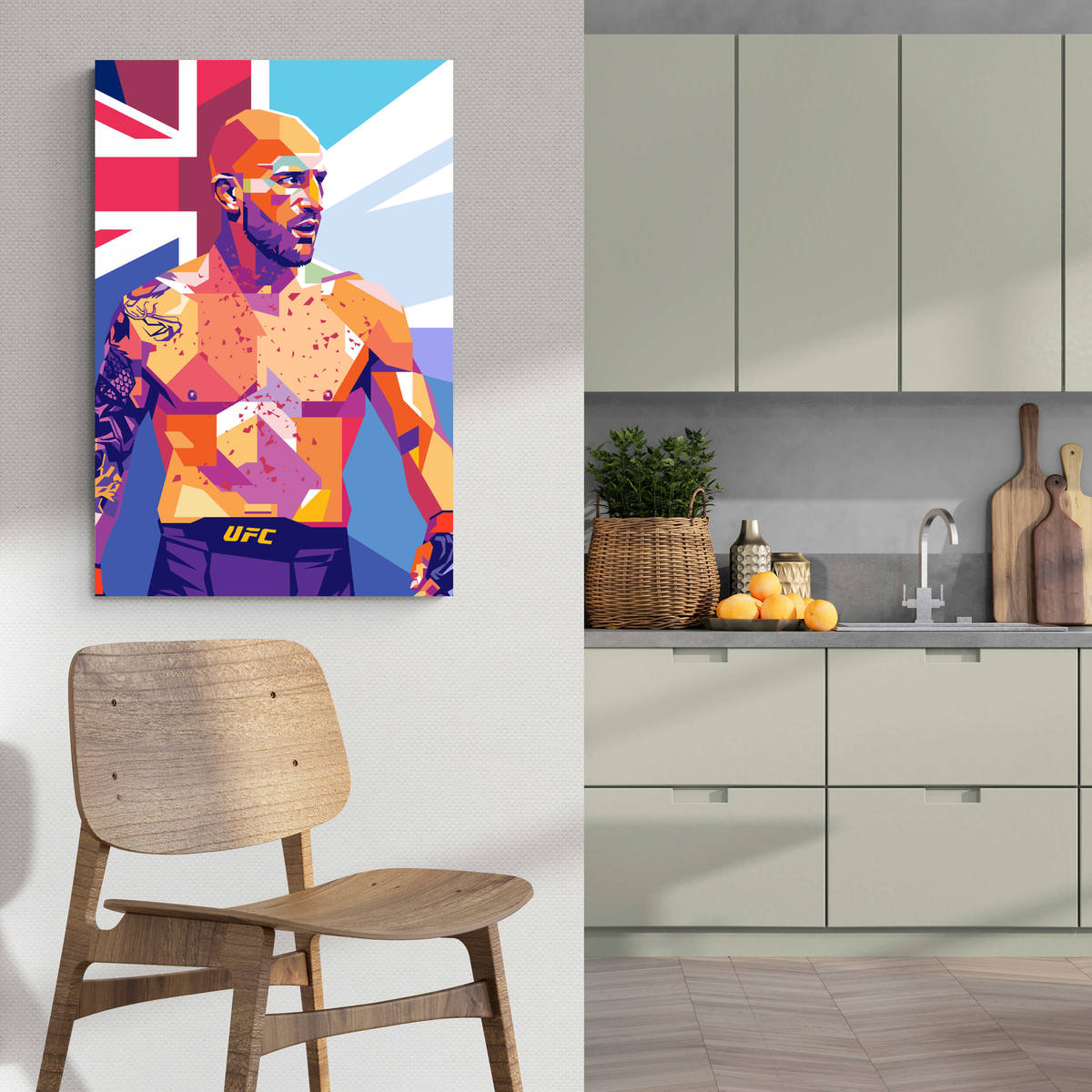 Volkanovski en un interior