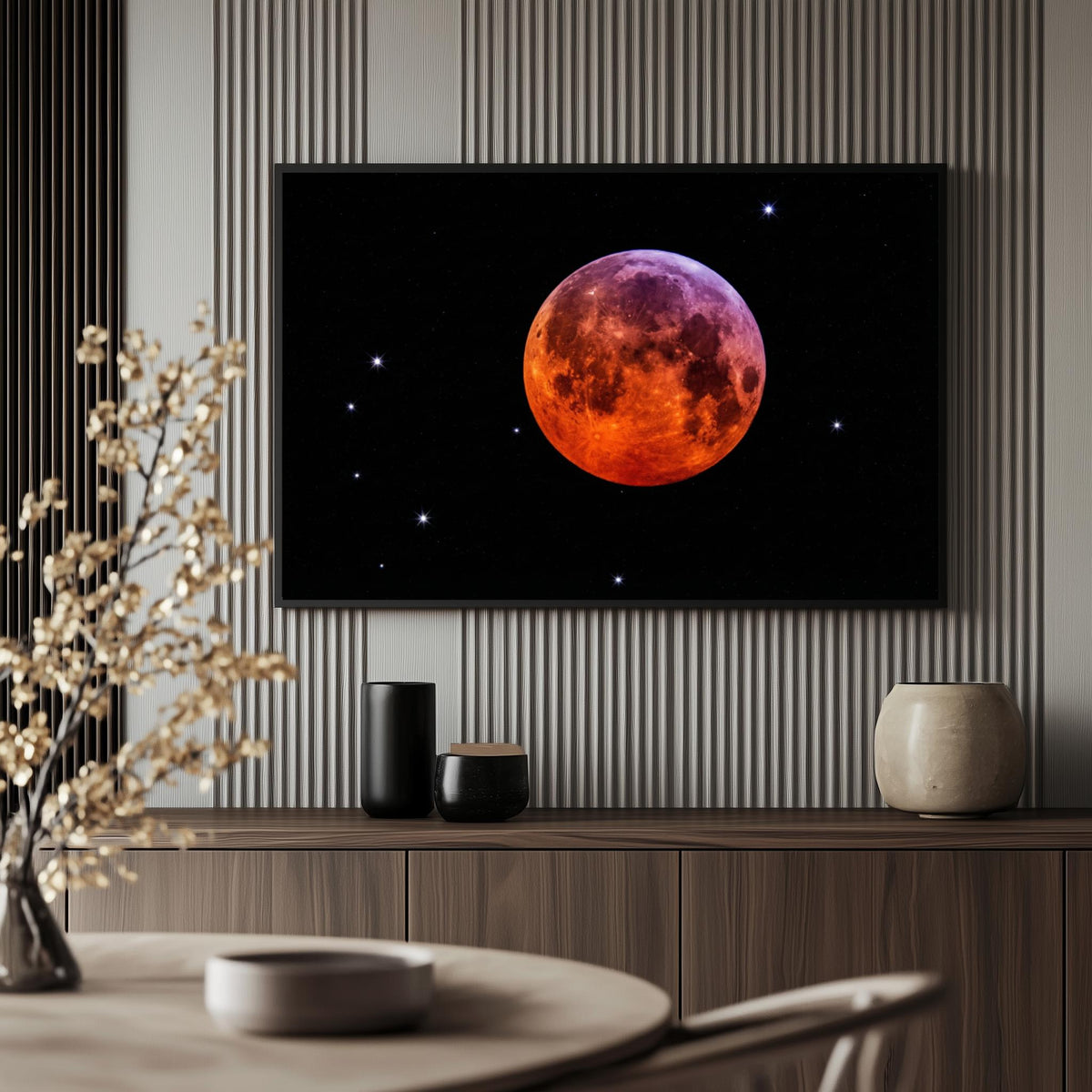 Luna de Sangre en un interior