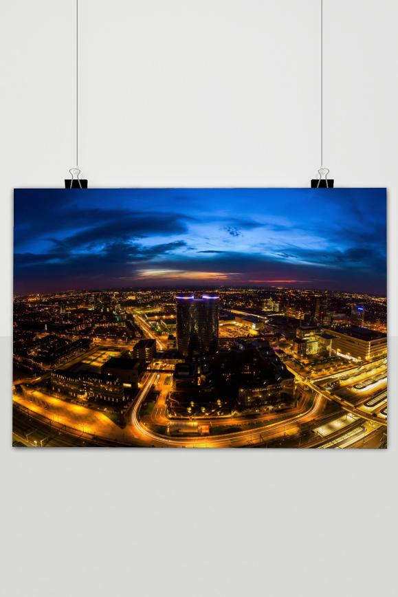 Póster Skyline de Utrecht de 25 Artstreet