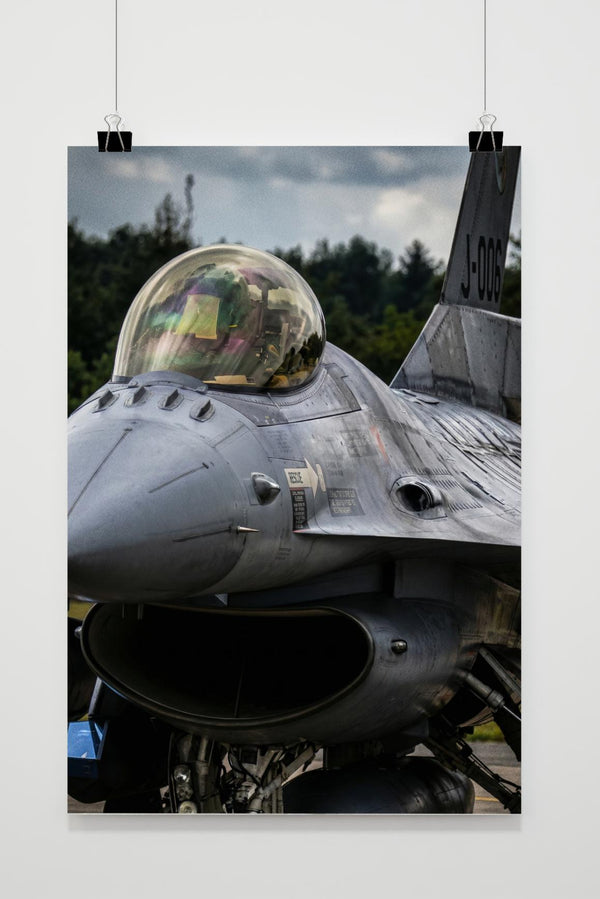 Póster Caza F16