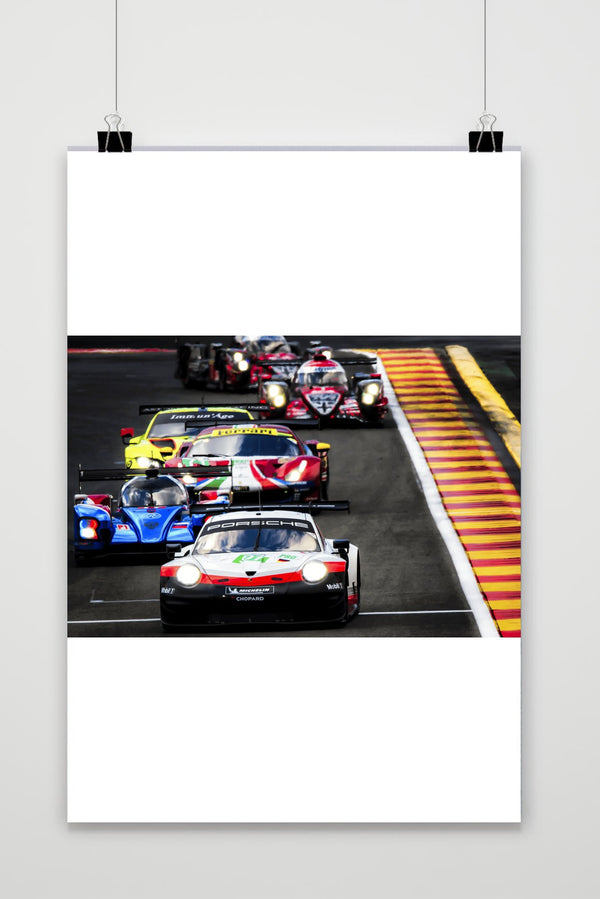 Auto Rally Porsche poster