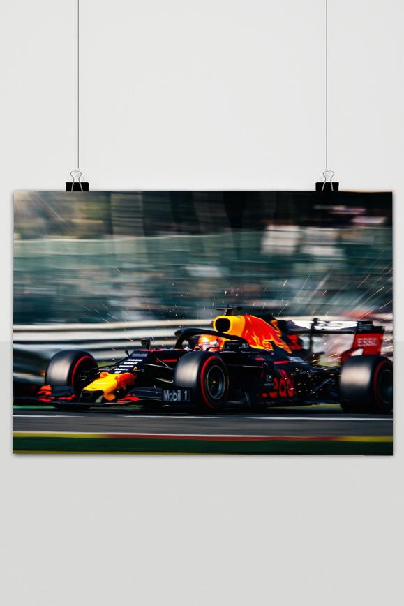 Póster F1 Red Bull en Acción de 25 Artstreet