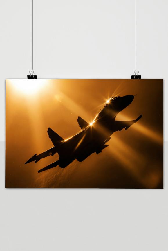 Straaljager in Licht