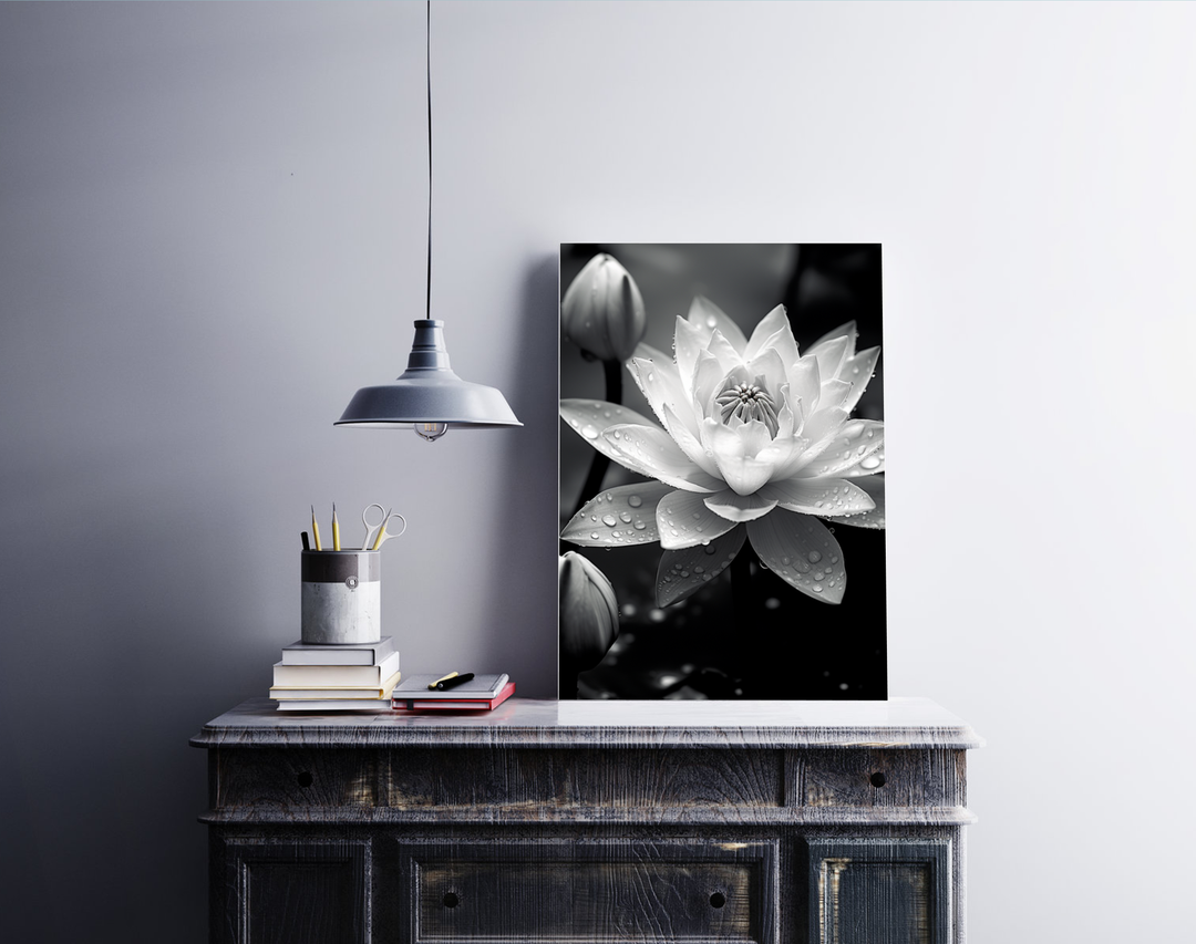 Lotus black and white