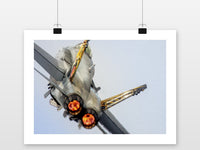 Snelle Vlucht poster met witte rand