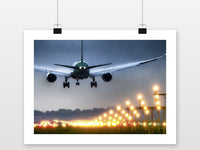 Landendes Flugzeug im Interieur (6)