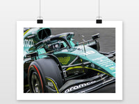 F1 Sportsauto poster met witte rand