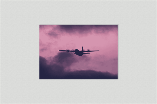 Airplane Pink Sky