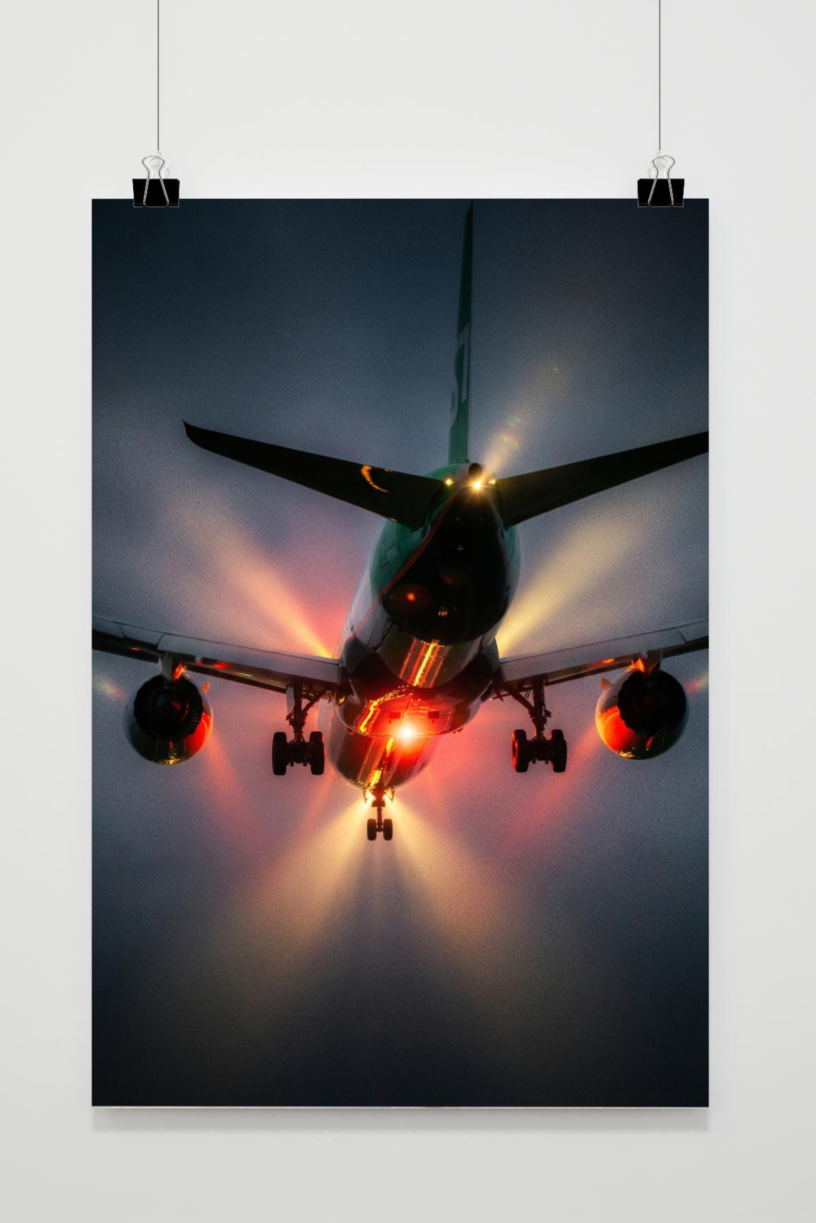 Póster Parte Inferior del Avión de 25 Artstreet