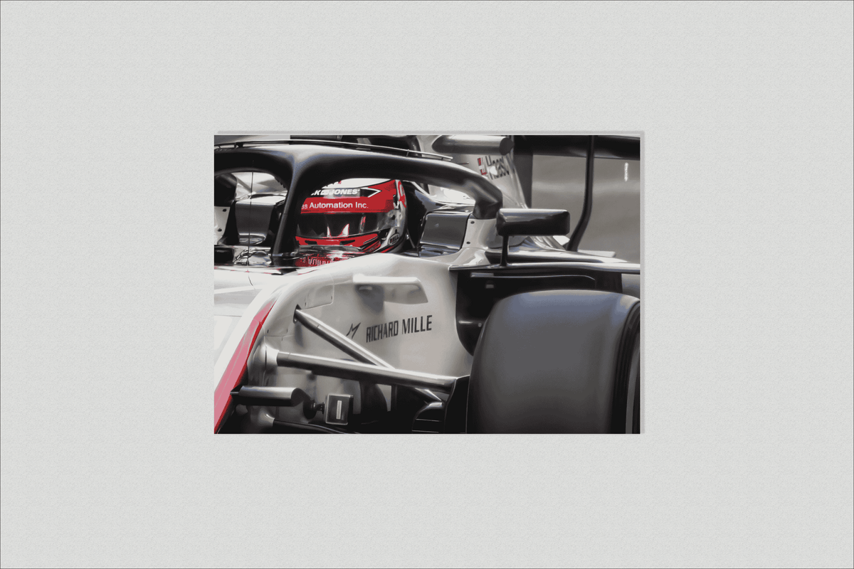 F1 Deportivo Blanco en un interior