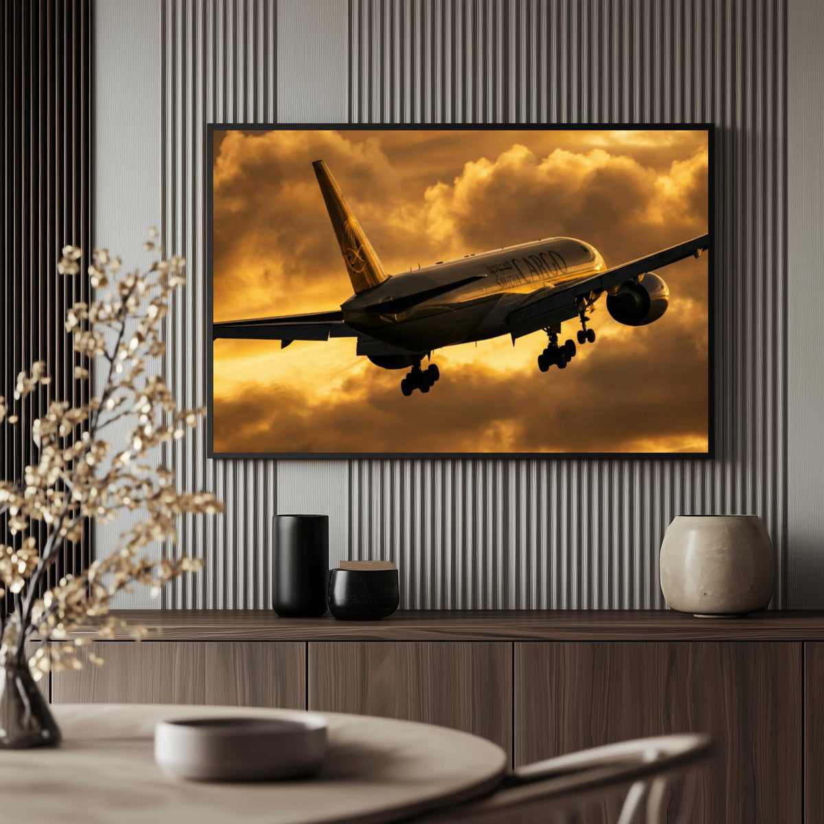 Avión Despegando en un interior