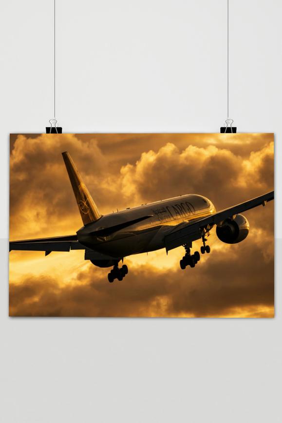 Póster Avión Despegando de 25 Artstreet