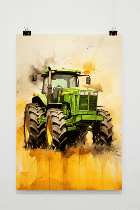 John Deere Traktor Poster