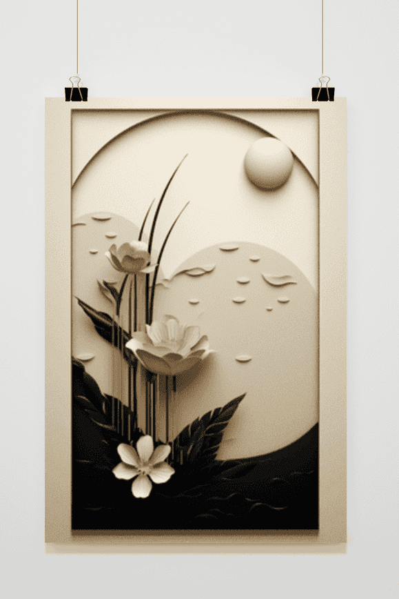 Póster Lirio Dorado en el Agua de 25 Artstreet