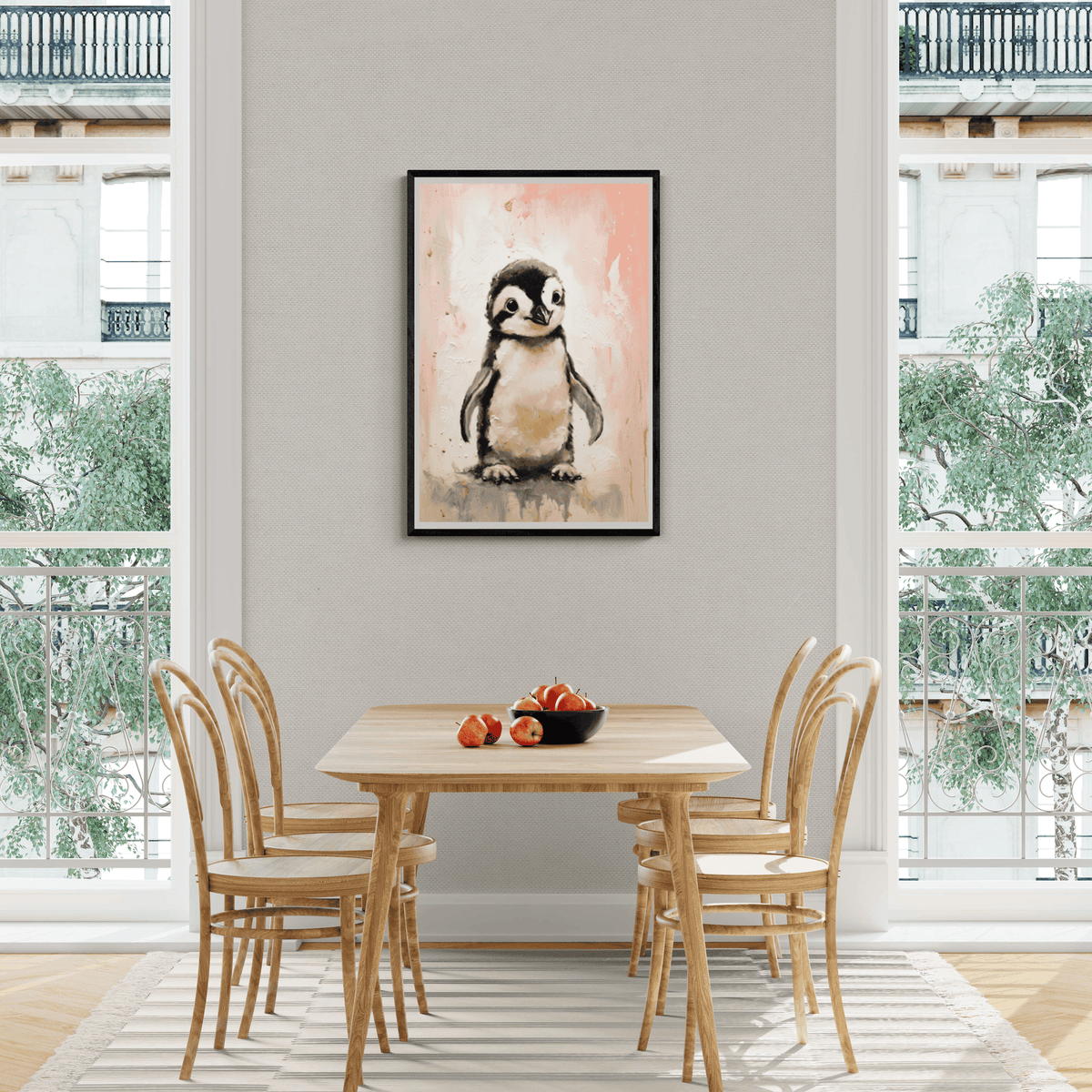 Pingüino Bebé en un interior