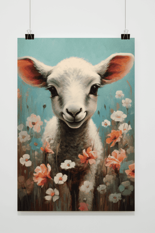 Lamb with Flower