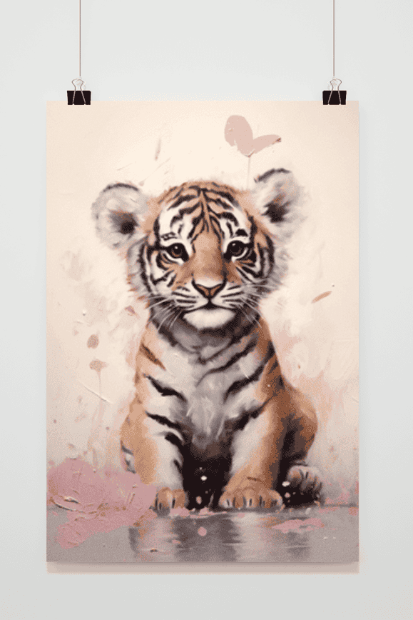 Welpe Abstrakt Poster