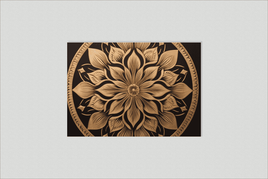 Black Gold Mandala