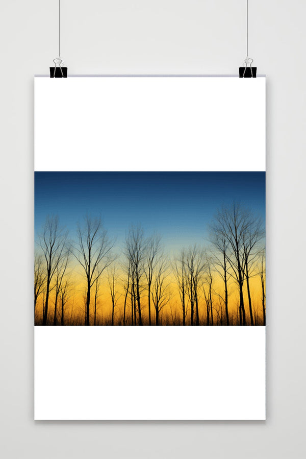 Affiche Arbres Hivernaux