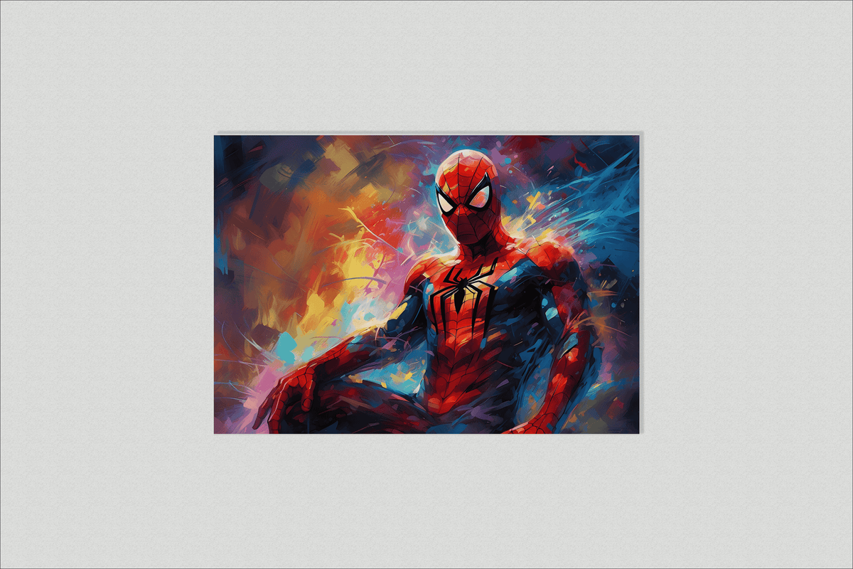 Spiderman Colores en un interior