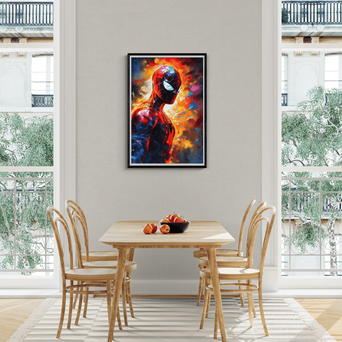 Spiderman Retrato en un interior