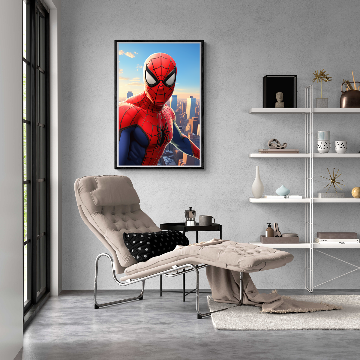 Spiderman Edificio en un interior