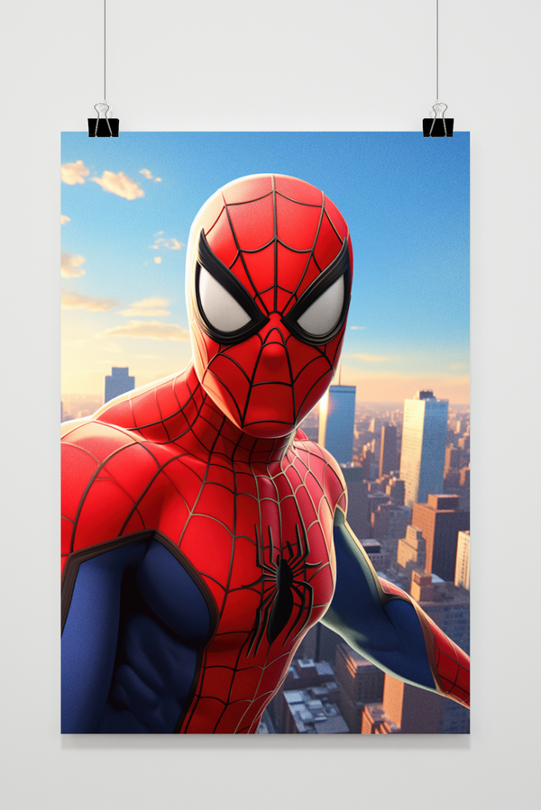 Póster Spiderman Edificio