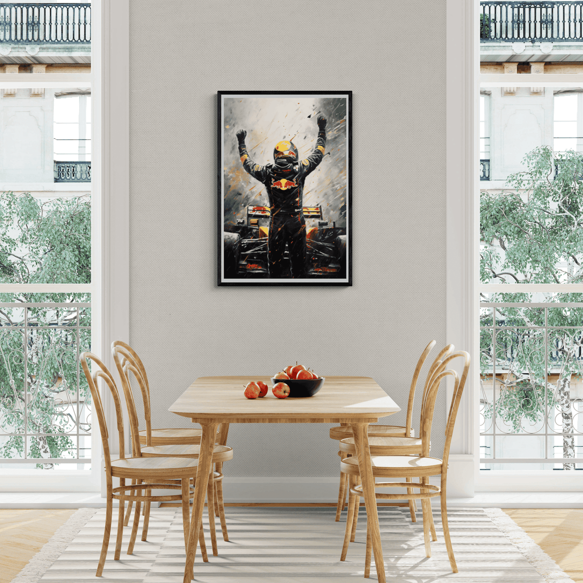 Max Verstappen Abstracto en un interior
