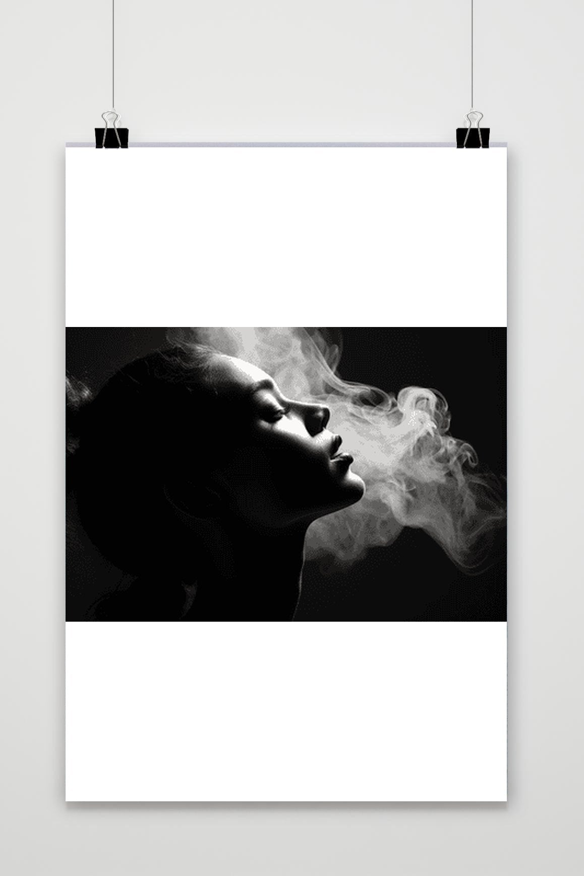 Póster Mujer en Humo de 25 Artstreet