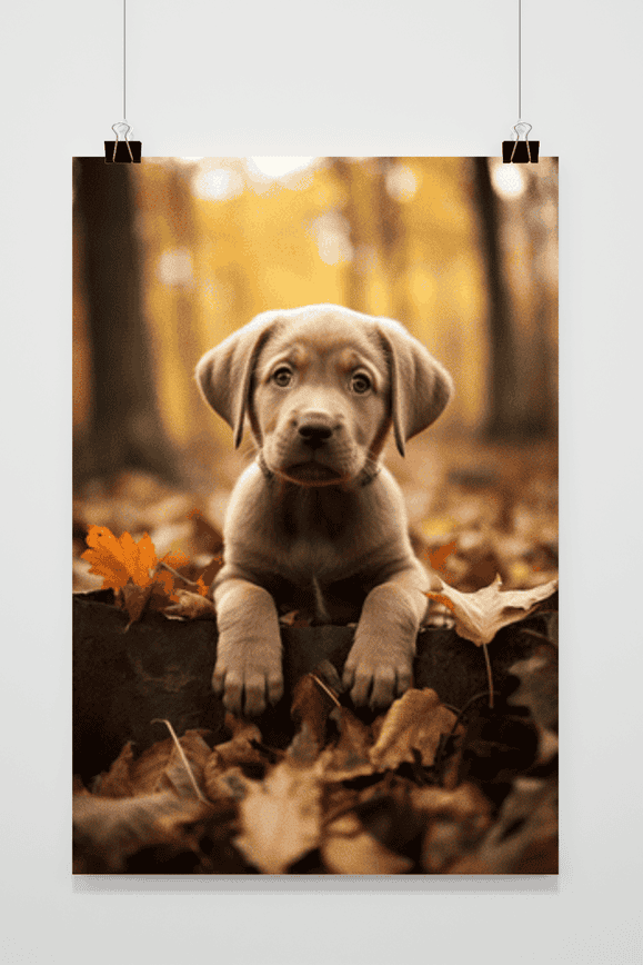 Póster Cachorro en el Bosque de 25 Artstreet