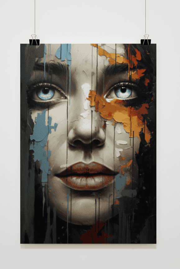 Póster Mujer de Ojos Azules de 25 Artstreet