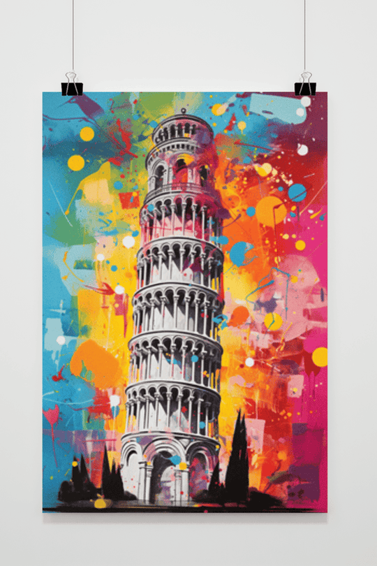 Toren van Pisa Abstract
