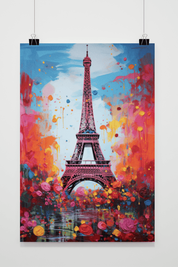 Póster París Acuarela de 25 Artstreet
